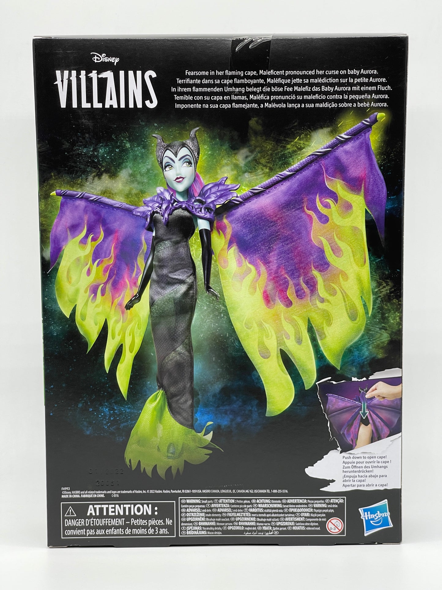 Disney Villains "Maleficent Flames of Wrath" Fashion Doll Hasbro (2022) 