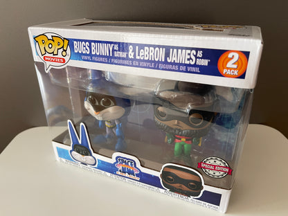 Funko POP Space Jam 2 Pack - Bugs Bunny as Batman & LeBron James as Robin -