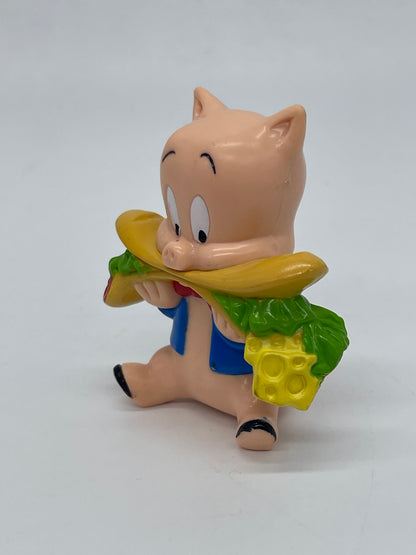 Bugs Bunny "Schweinchen Dick / Porky Pig" Figure Looney Tunes Vintage (1994) 