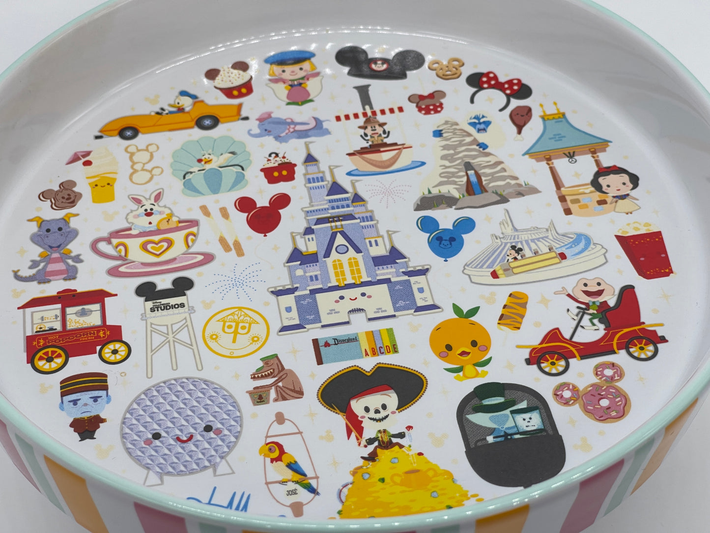 Walt Disney World "Jerrod Maruyama" Cake Stand Cookie Muffin Serving Platter 