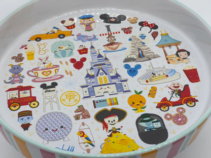 Walt Disney World "Jerrod Maruyama" Cake Stand Cookie Muffin Serving Platter 