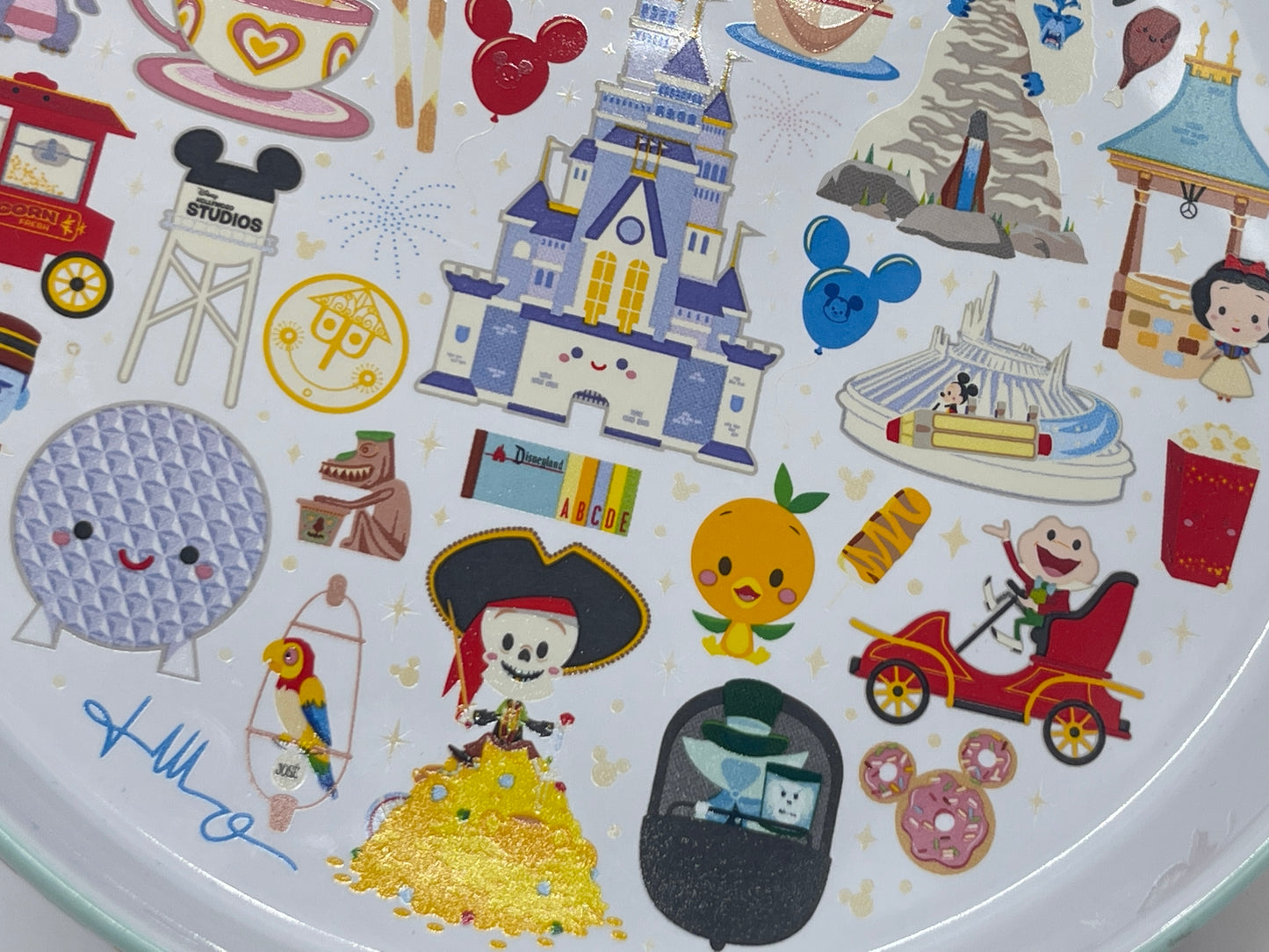 Walt Disney World "Jerrod Maruyama" Cake Stand Cookie Muffin Serving Platter 