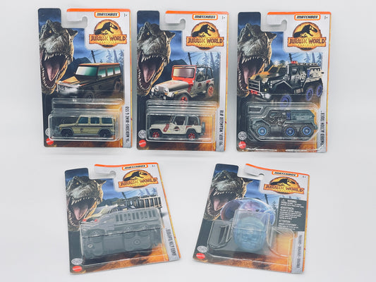 Matchbox Jurassic World Dominion - Vehicle Selection - Mattel (2022)
