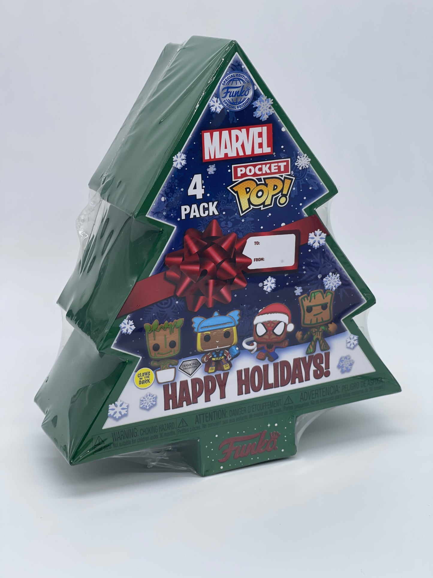 Funko Pocket POP "Happy Holiday Tree" Marvel 4-Pack Special Edition (2022)