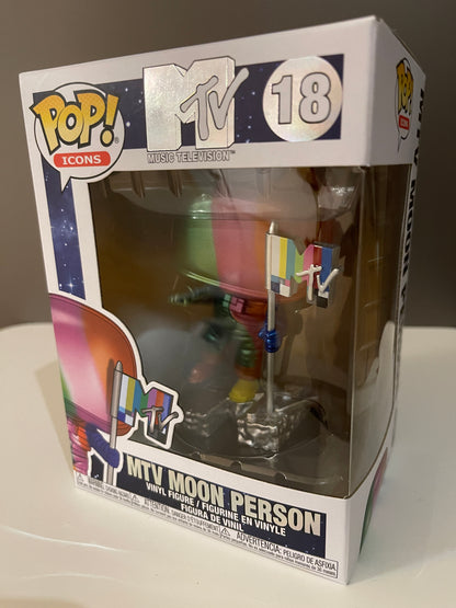 Funko POP Icons 18 MTV - MTV MOON PERSON - Regenbogen Music Television