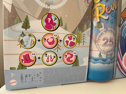 Barbie - COLOR REVEAL - Adventskalender 2021 Set - 25 Überraschungen HBT74