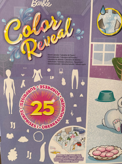 Barbie - COLOR REVEAL - Adventskalender 2021 Set - 25 Überraschungen HBT74