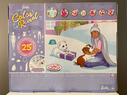 Barbie - COLOR REVEAL - Adventskalender 2021 Set - 25 Überraschungen HBT74