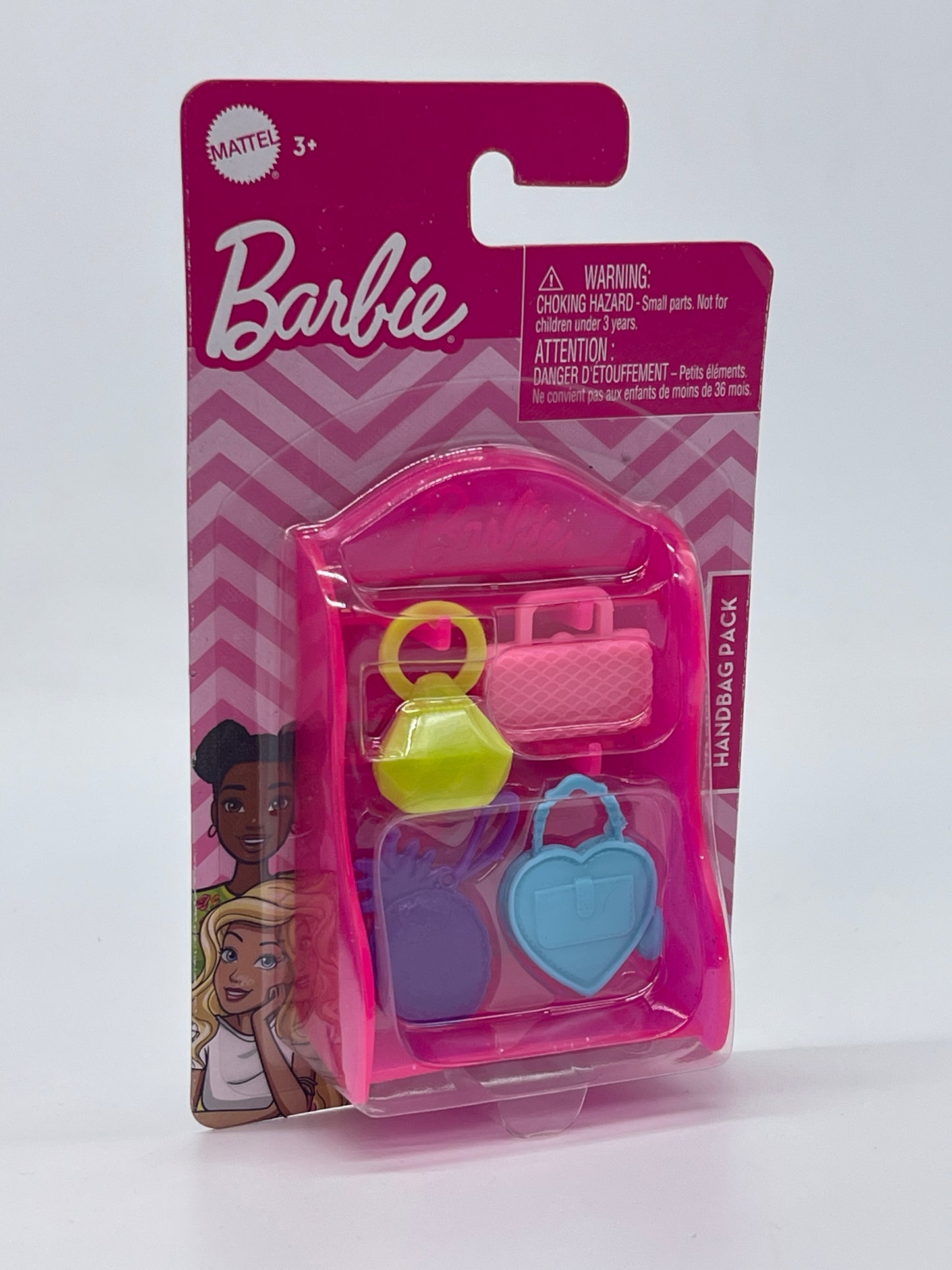 Barbie accessories accessories shelf with shoe pack, handbags, head and neck jewelry