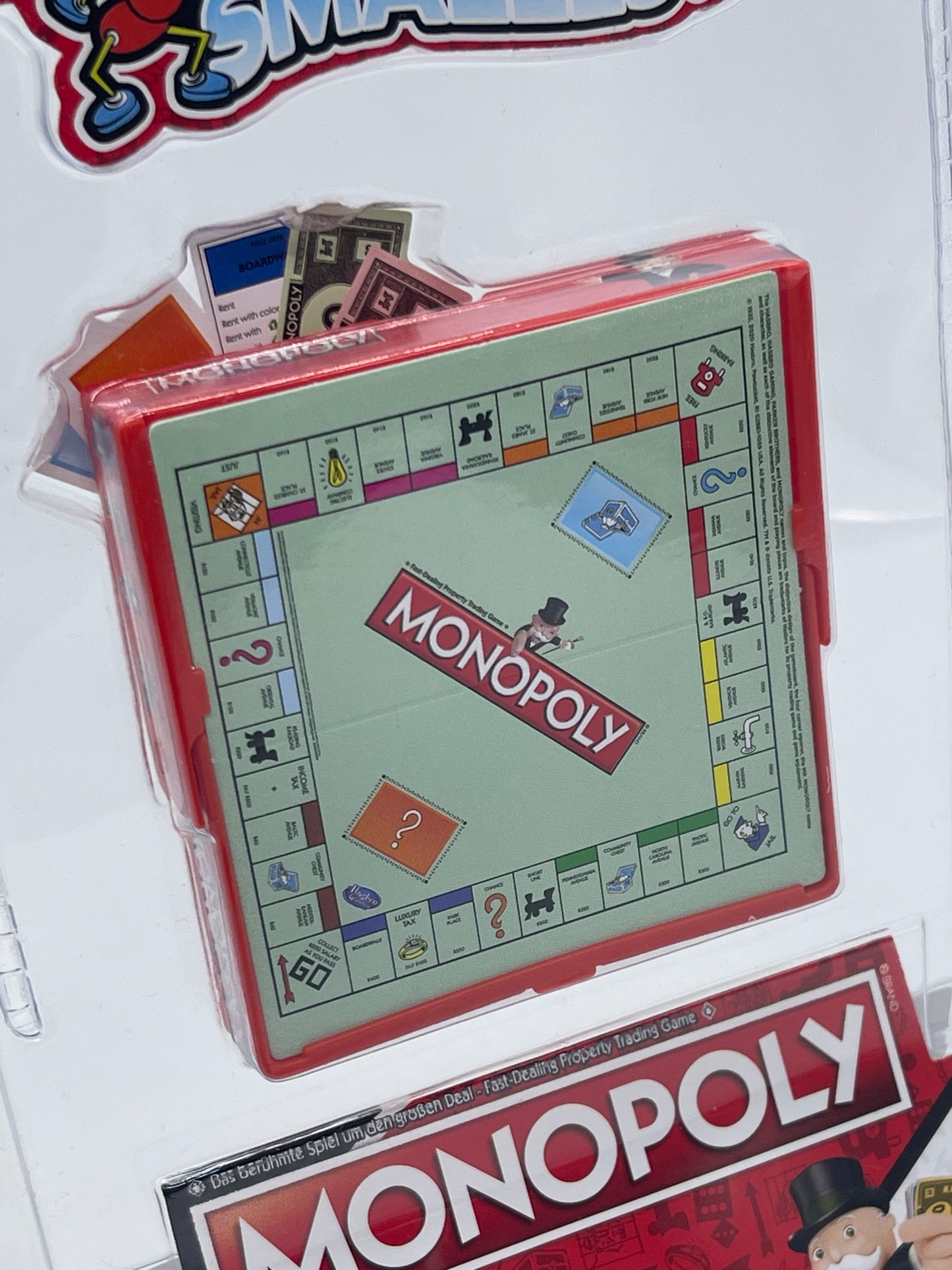 Worlds Smallest "Monopoly" mit Spielgeld, Spielbrett und Zubehör Hasbro (2022)