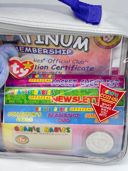 TY Beanie Babies Clubby II Platinum Member's Official Club Membership Kit (1999)