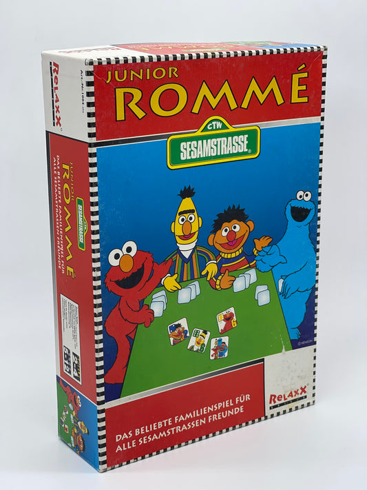 Sesame Street "Junior Rummy" Family Game Relaxx Games Vintage (1997)