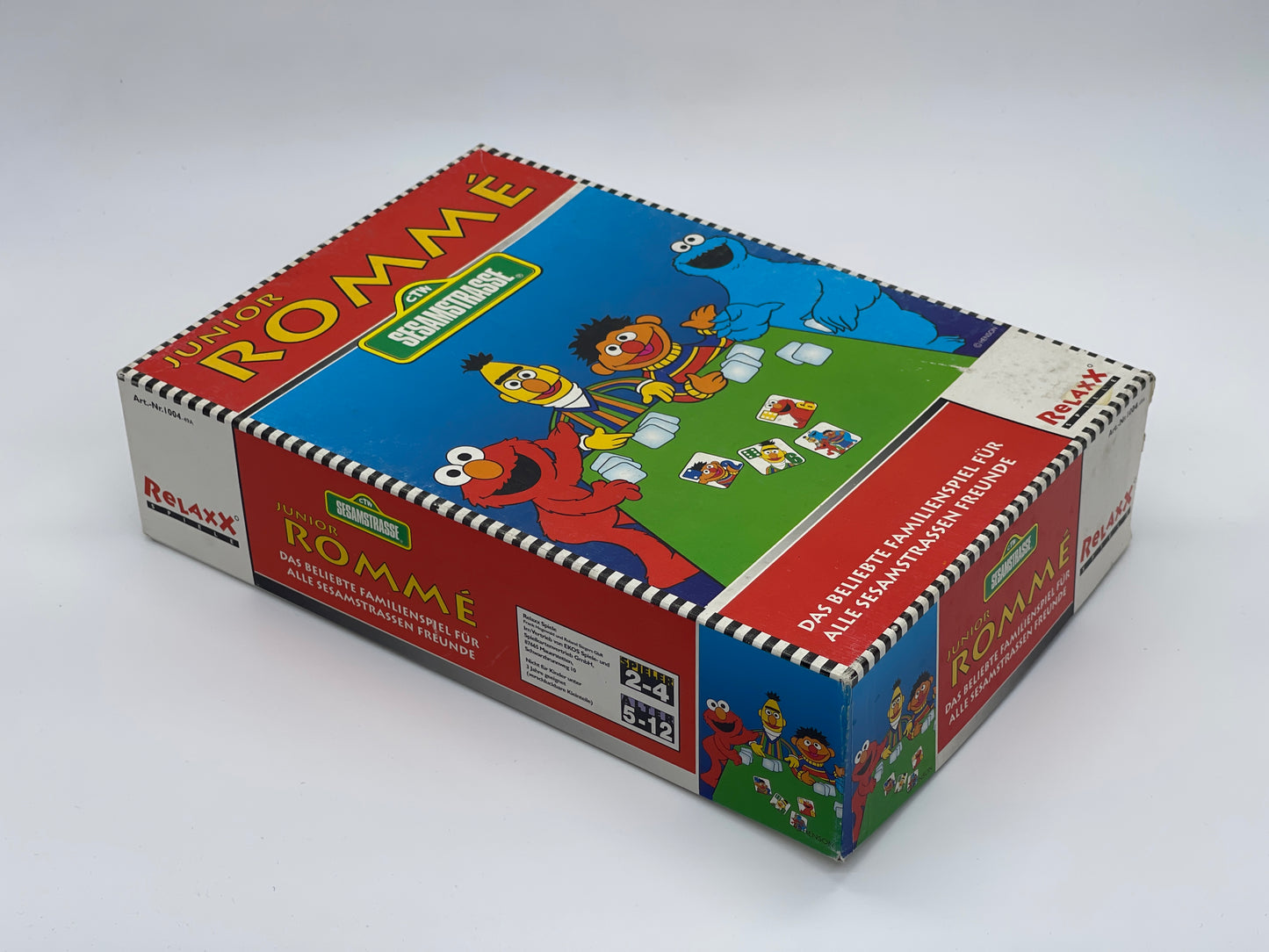 Sesamstraße "Junior Rommé" Familienspiel Relaxx Spiele Vintage (1997)