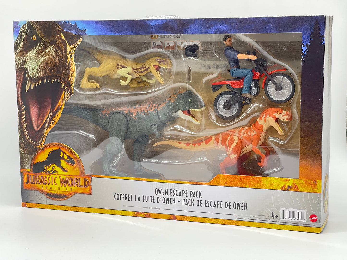 Jurassic World Dominion "Owen Flucht-Set / Escape" mit Zubehör (Mattel, 2021)
