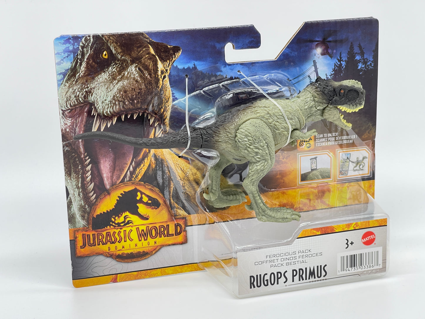 Jurassic World Dominion "Rugops Primus" Wilde Dinos Ferocious Pack (Mattel)