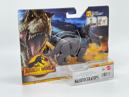 Jurassic World Dominion Nasutoceratops - Wilde Dinos Ferocious Pack (Mattel)