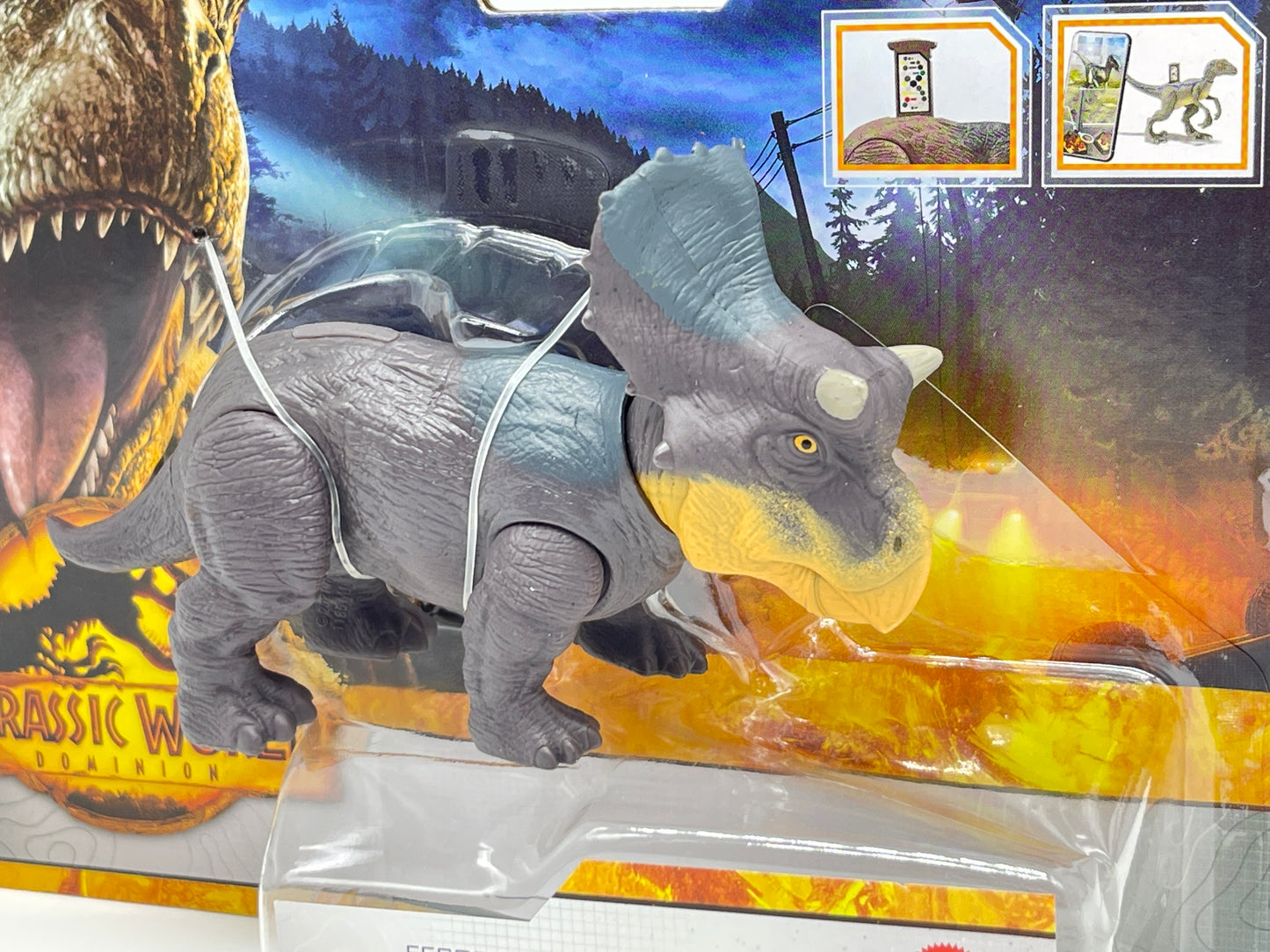 Jurassic World Dominion Nasutoceratops - Wilde Dinos Ferocious Pack (Mattel)
