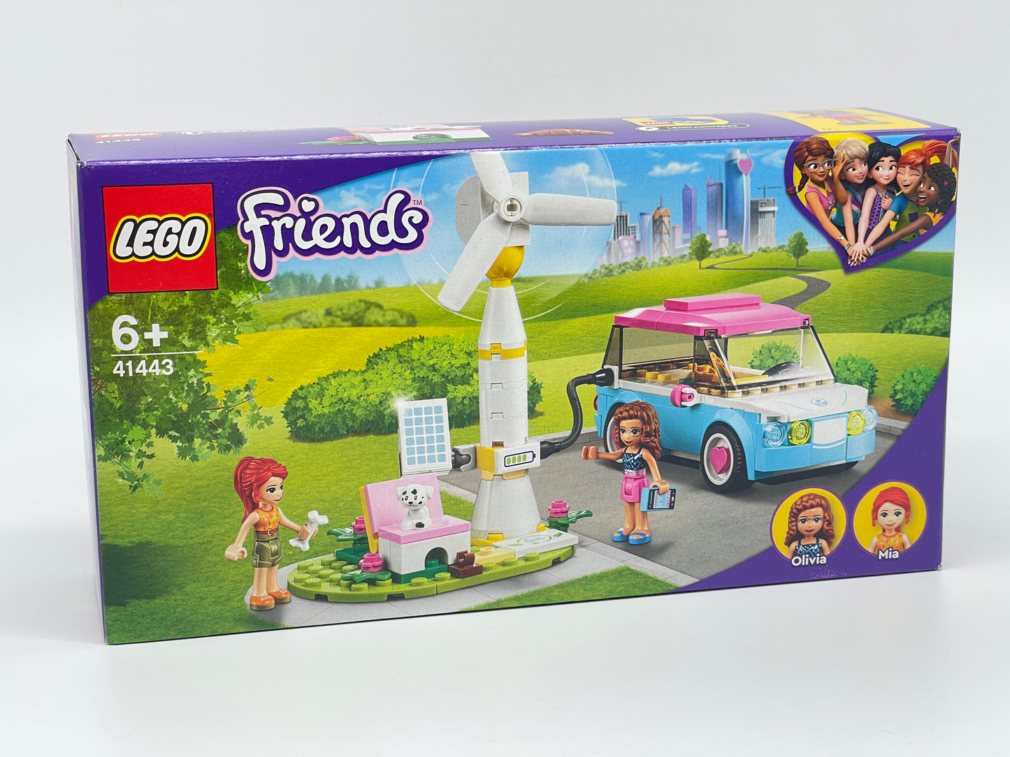 Lego Friends "Olivias Elektroauto" Windrad und Picknick Platz (41443)