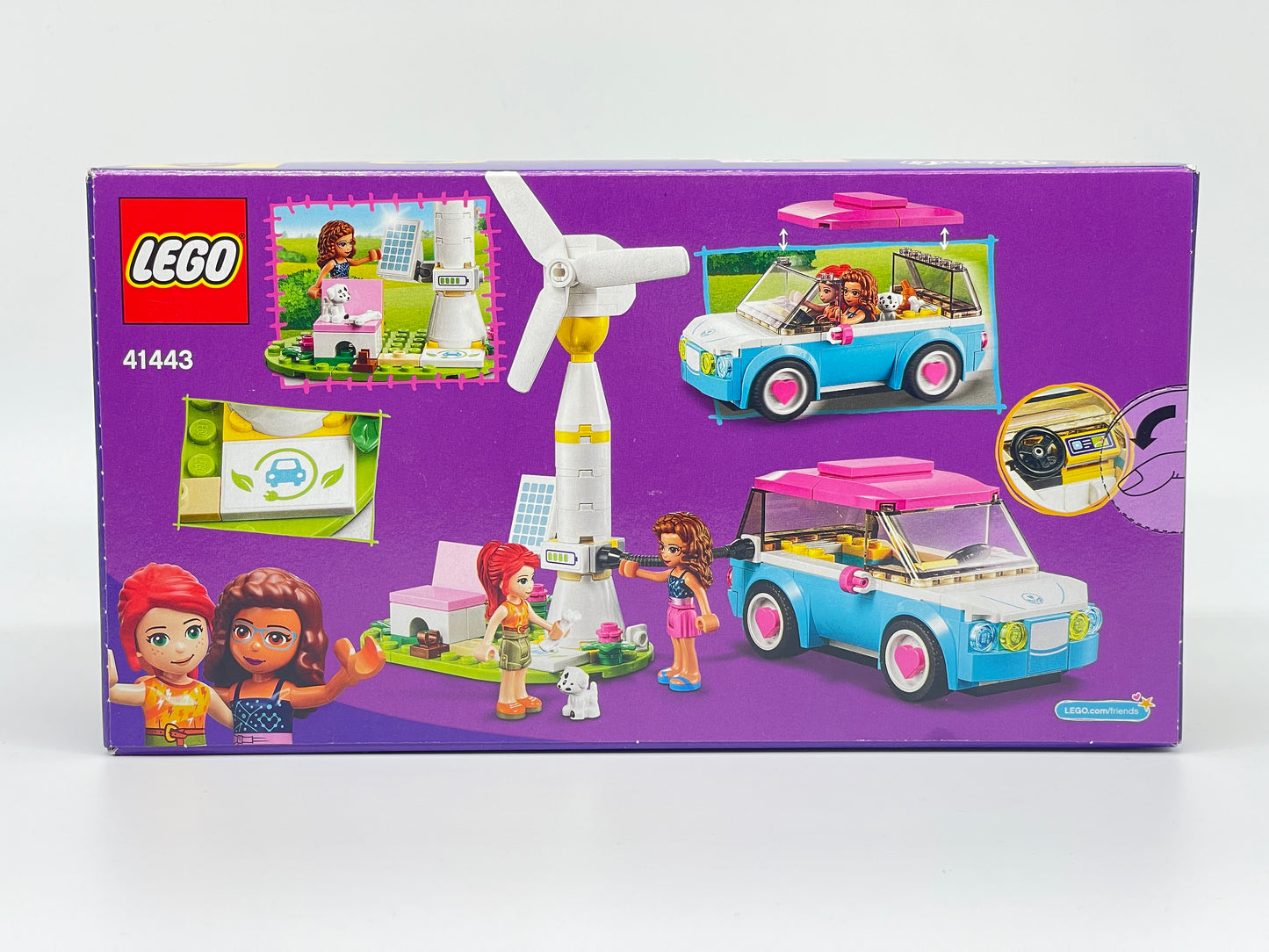 Lego Friends "Olivias Elektroauto" Windrad und Picknick Platz (41443)