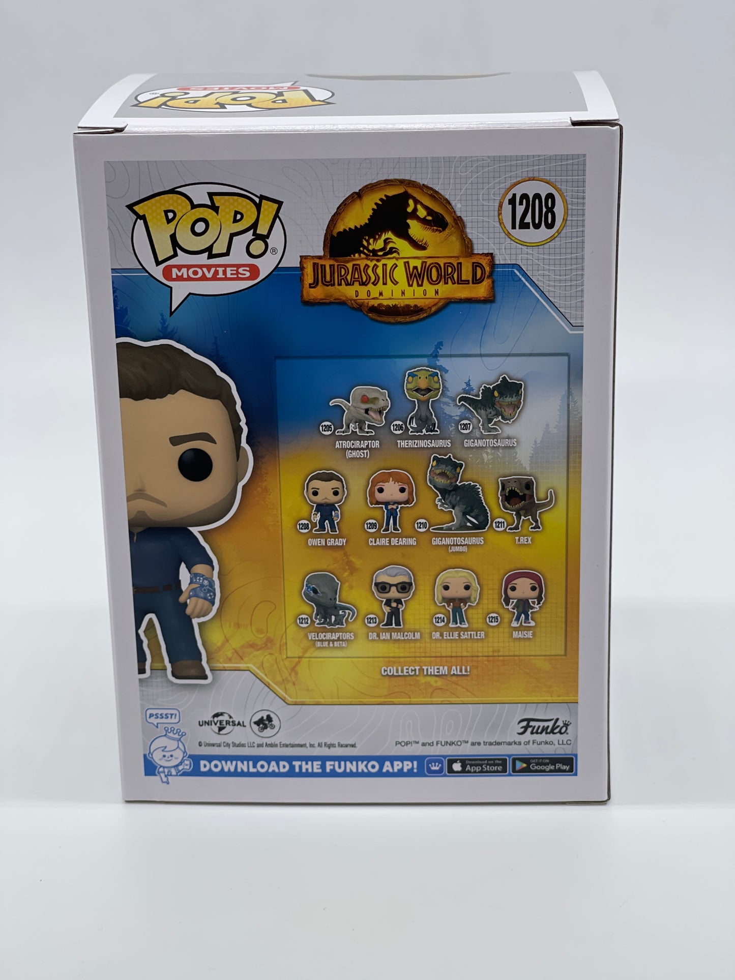 Funko Pop! Movies "Owen Grady" Jurassic World Dominion #1208 (2022)