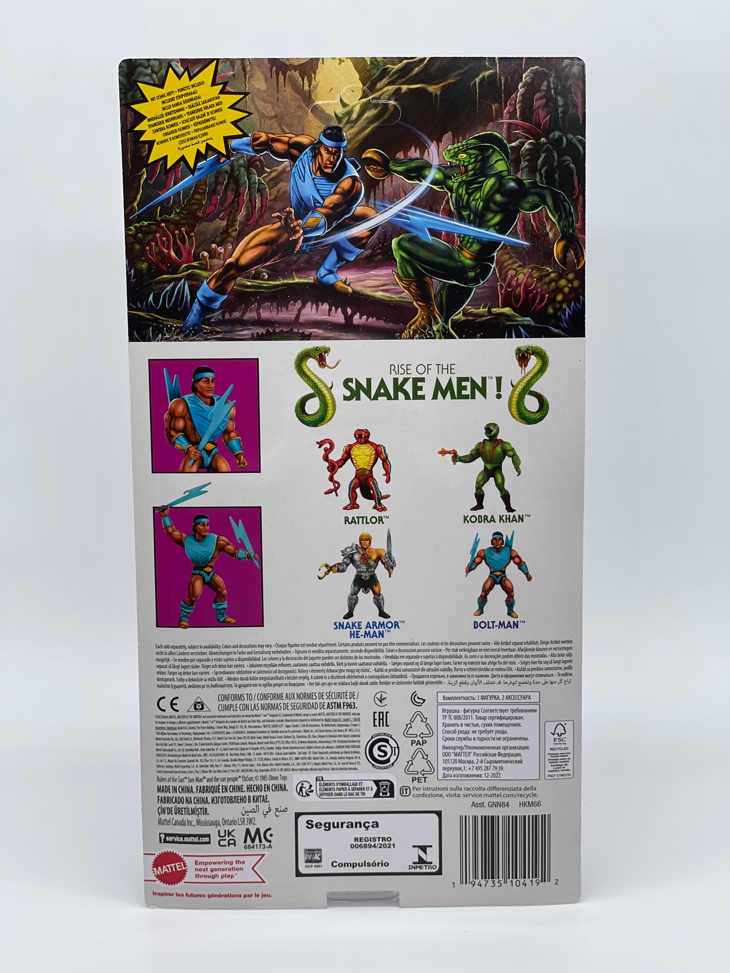 Masters of the Universe Origins "Bolt-Man" Sun Man unpunched MOTU (2022)