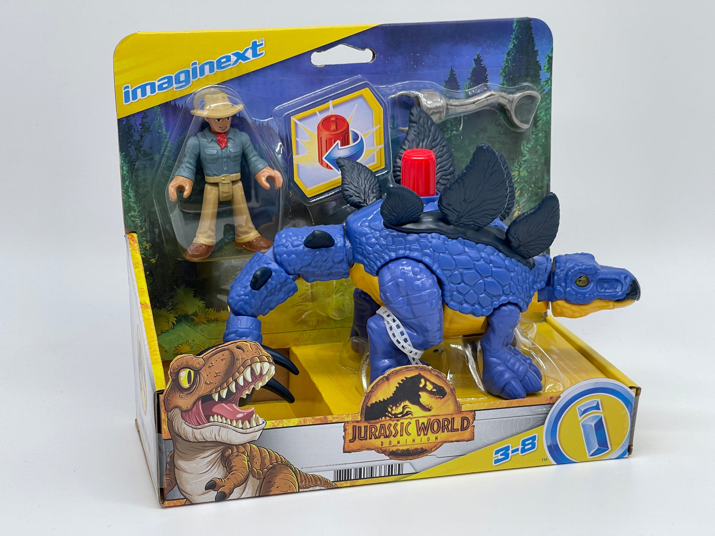 Jurassic World Dominion Imaginext "Stegosaurus & Dr. Alan Grant" (Fisher Price)