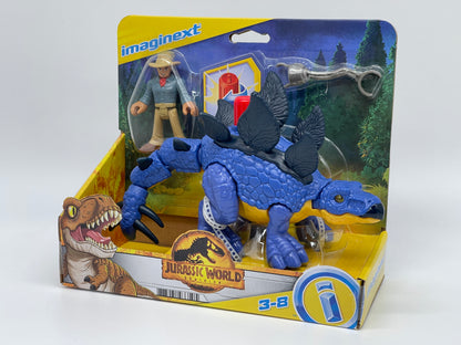 Jurassic World Dominion Imaginext "Stegosaurus & Dr. Alan Grant" (Fisher Price)