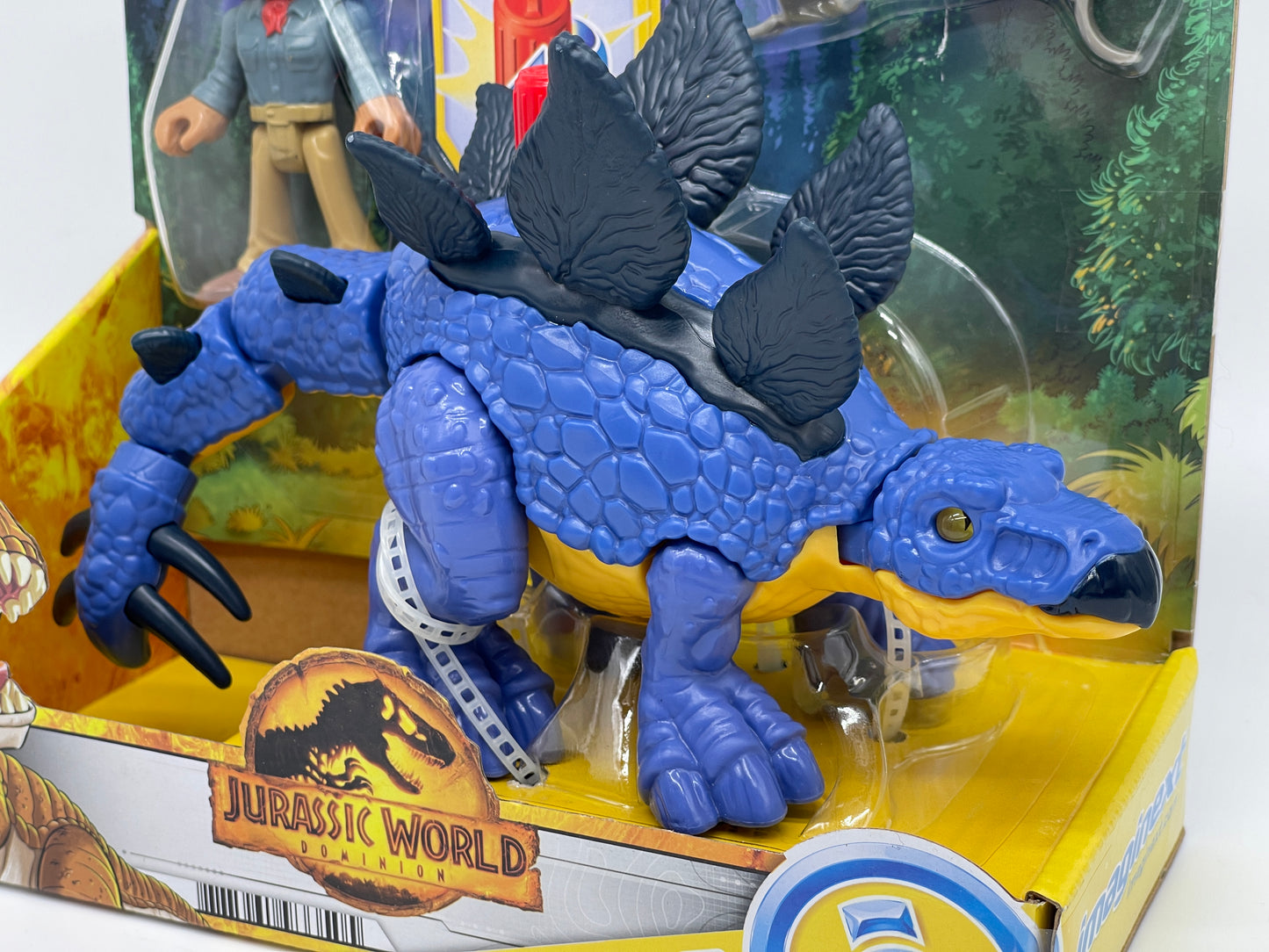 Jurassic World Dominion Imaginext "Stegosaurus & Dr. Alan Grant" (Fisher Price)