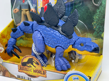 Jurassic World Dominion Imaginext "Stegosaurus & Dr. Alan Grant" (Fisher Price)