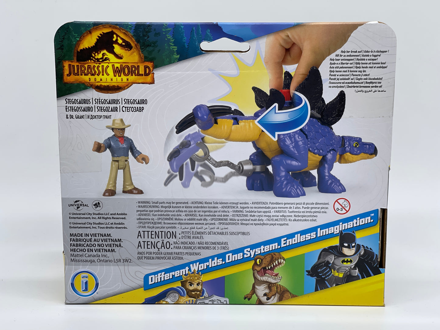 Jurassic World Dominion Imaginext "Stegosaurus & Dr. Alan Grant" (Fisher Price)