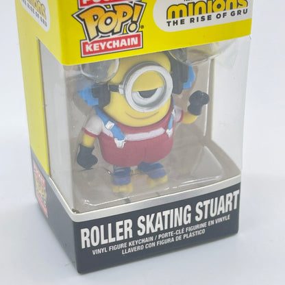 Minions "Roller Skating Stuart" Funko POP Keyring Keychain (2020)