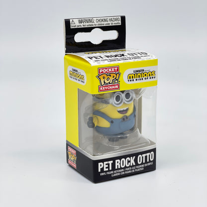 Minions "Pet Rock Otto" Funko POP Schlüsselanhänger Keychain (2020)