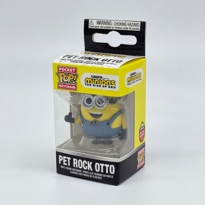 Minions "Pet Rock Otto" Funko POP Schlüsselanhänger Keychain (2020)
