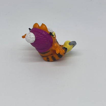 Garfield "Schlittschuhe Winter" PVC Figur Bully handbemalt Vintage (1981)