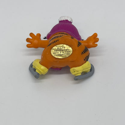 Garfield "Schlittschuhe Winter" PVC Figur Bully handbemalt Vintage (1981)