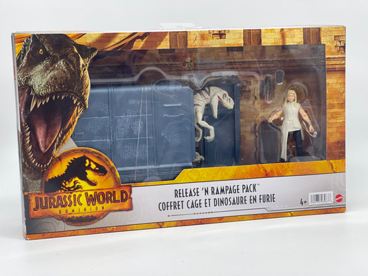 Jurassic World Dominion Release'n Rampage Pack Soyona Santos &amp; Atrociraptor 
