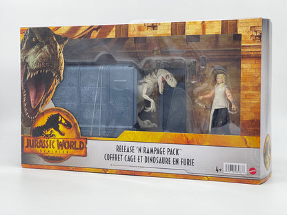 Jurassic World Dominion Release' n Rampage Pack Soyona Santos & Atrociraptor