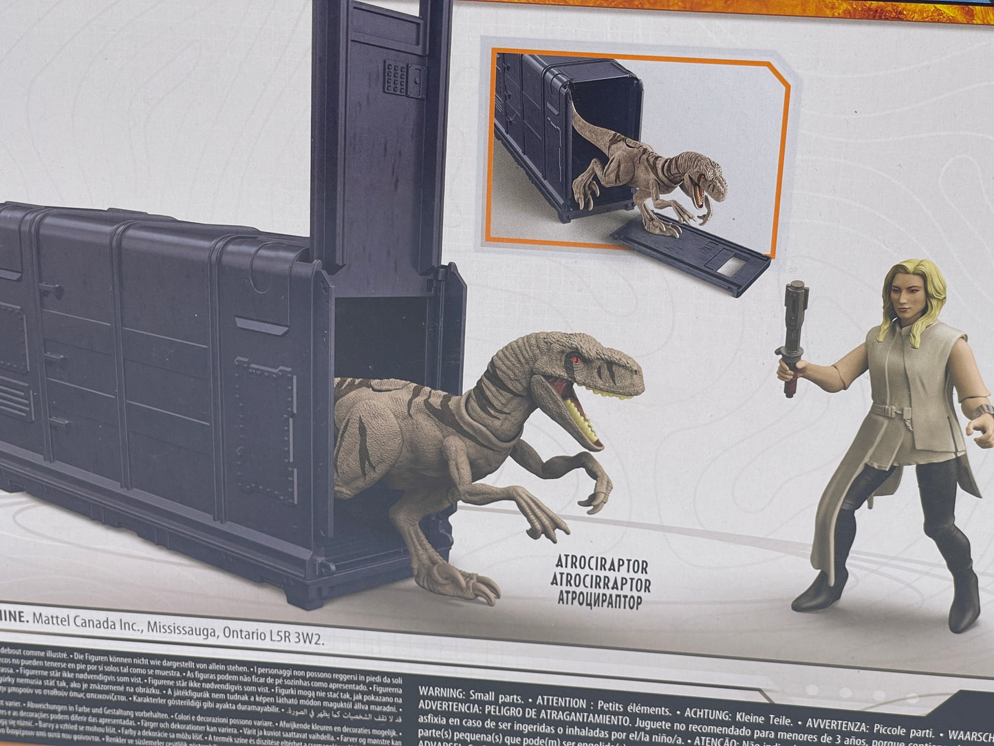 Jurassic World Dominion Release' n Rampage Pack Soyona Santos & Atrociraptor