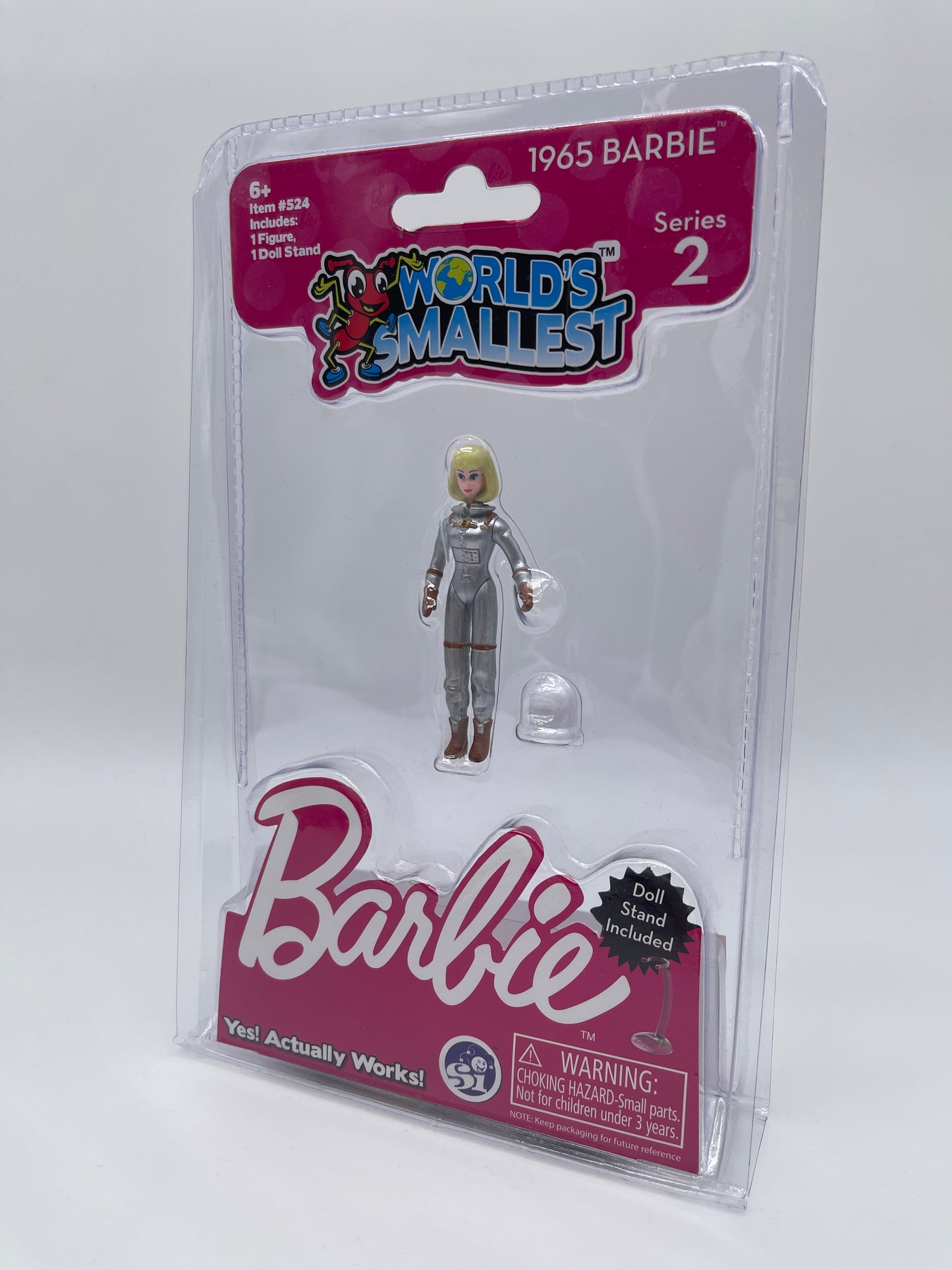 Worlds Smallest - 1965 Barbie Series 2 Mattel + Doll Stand 2019