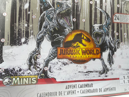 Jurassic World Dominion Minis "Adventskalender" mit 30 Überraschungen 24 Türen