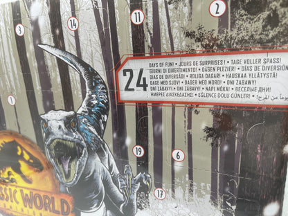 Jurassic World Dominion Minis "Adventskalender" mit 30 Überraschungen 24 Türen