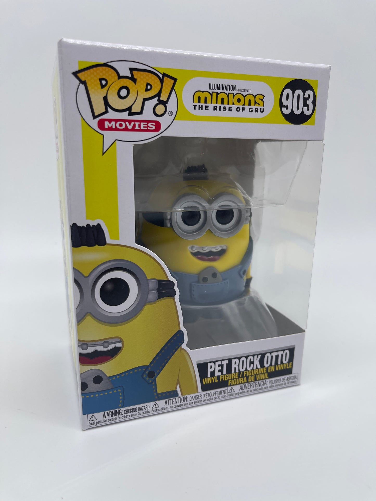 Funko Pop! Movies "Pet Rock Otto" #903 Minions Rise of Gru Universal Studios