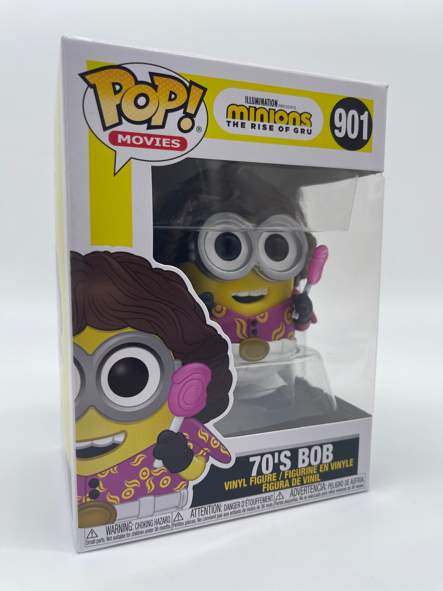 Funko Pop! Movies "70's Bob" #901 Minions Rise of Gru Universal Studios