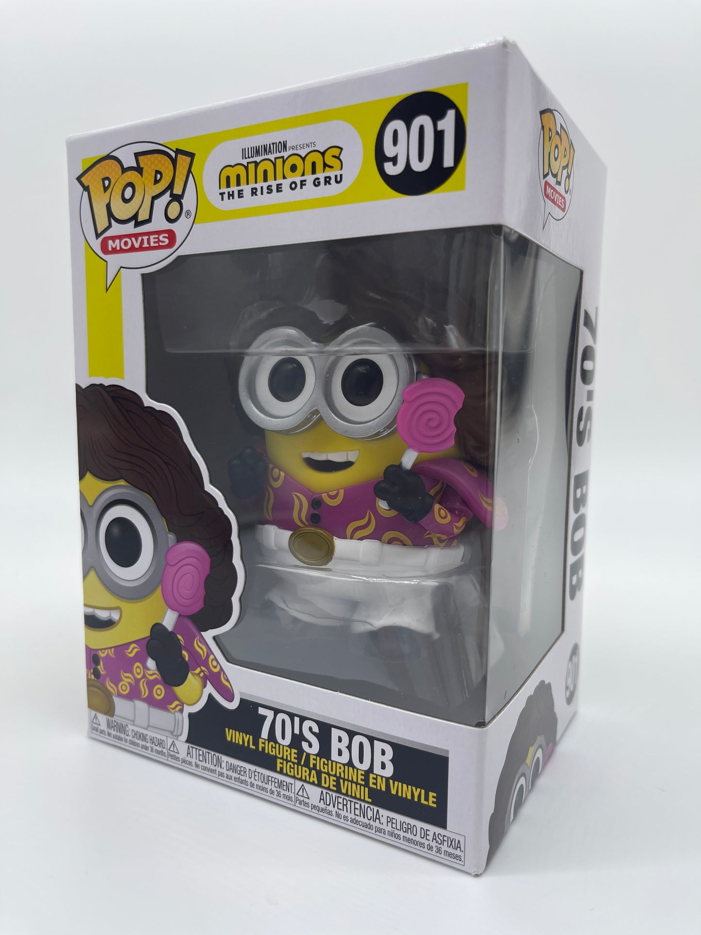 Funko Pop! Movies "70's Bob" #901 Minions Rise of Gru Universal Studios