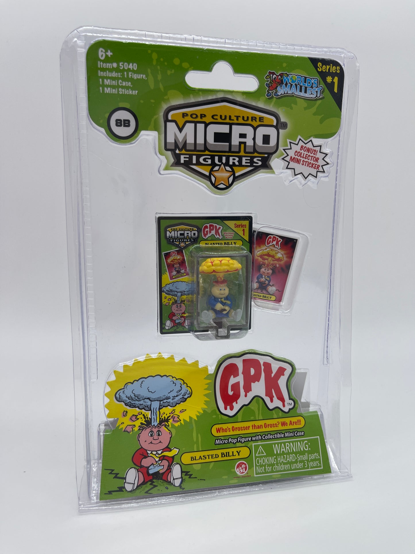 Worlds Smallest "Garbage Pail Kids Adam Bomb" Pop Culture Micro Action Figure