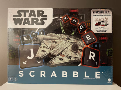Star Wars Brettspiel - SCRABBLE - 2 Spiele in 1 Klassisch und Weltraum-Variante