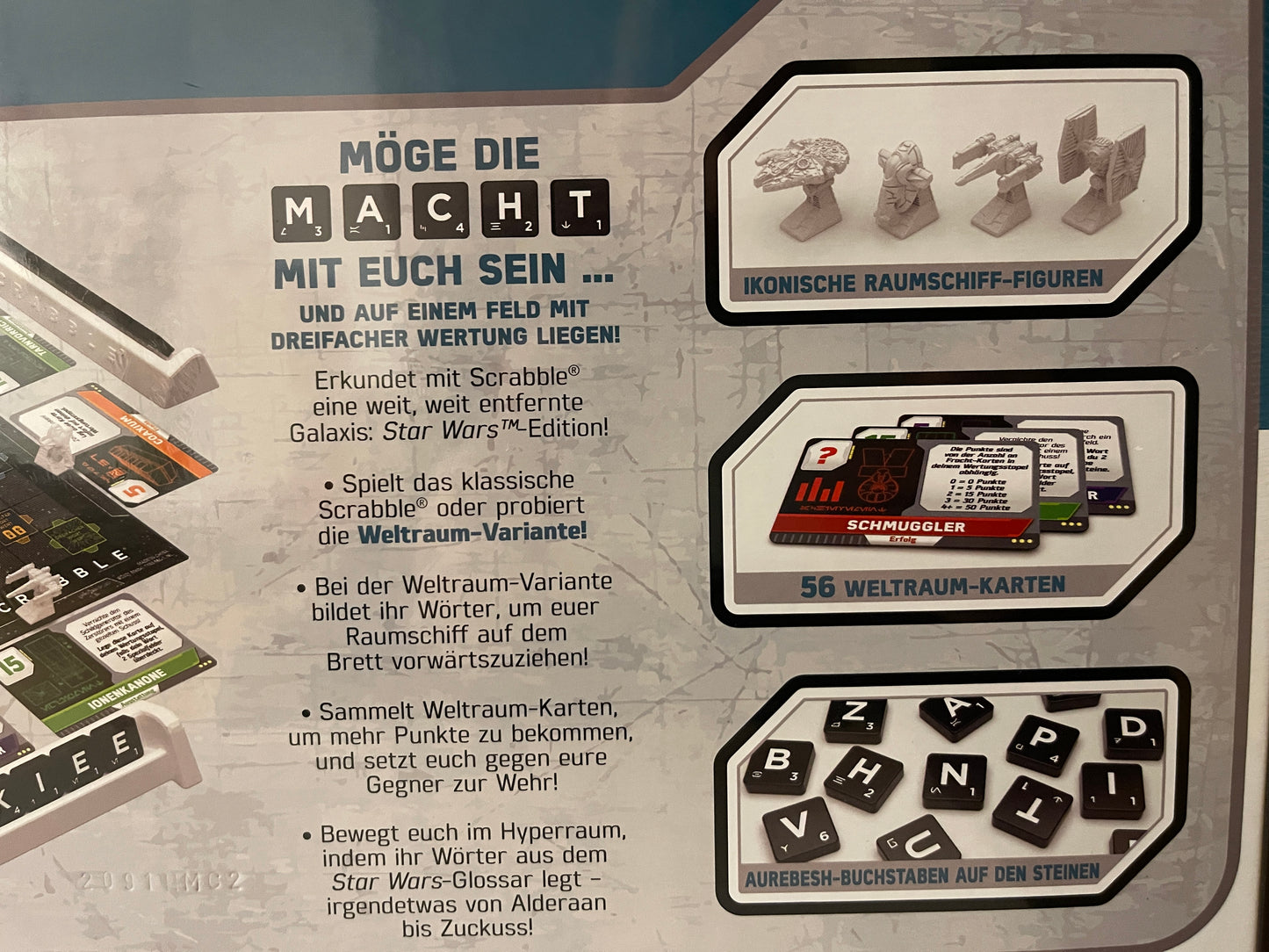 Star Wars Brettspiel - SCRABBLE - 2 Spiele in 1 Klassisch und Weltraum-Variante