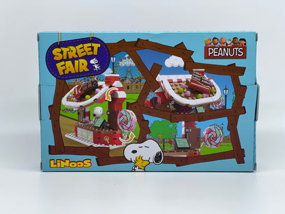MINISO Japan "Peanuts Eisladen" Street Fair Building Blocks Linoos 145 Teile