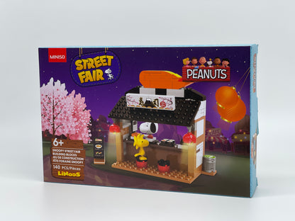 MINISO Japan "Peanuts Sushi Bar" Street Fair Building Blocks Linoos 140 pieces