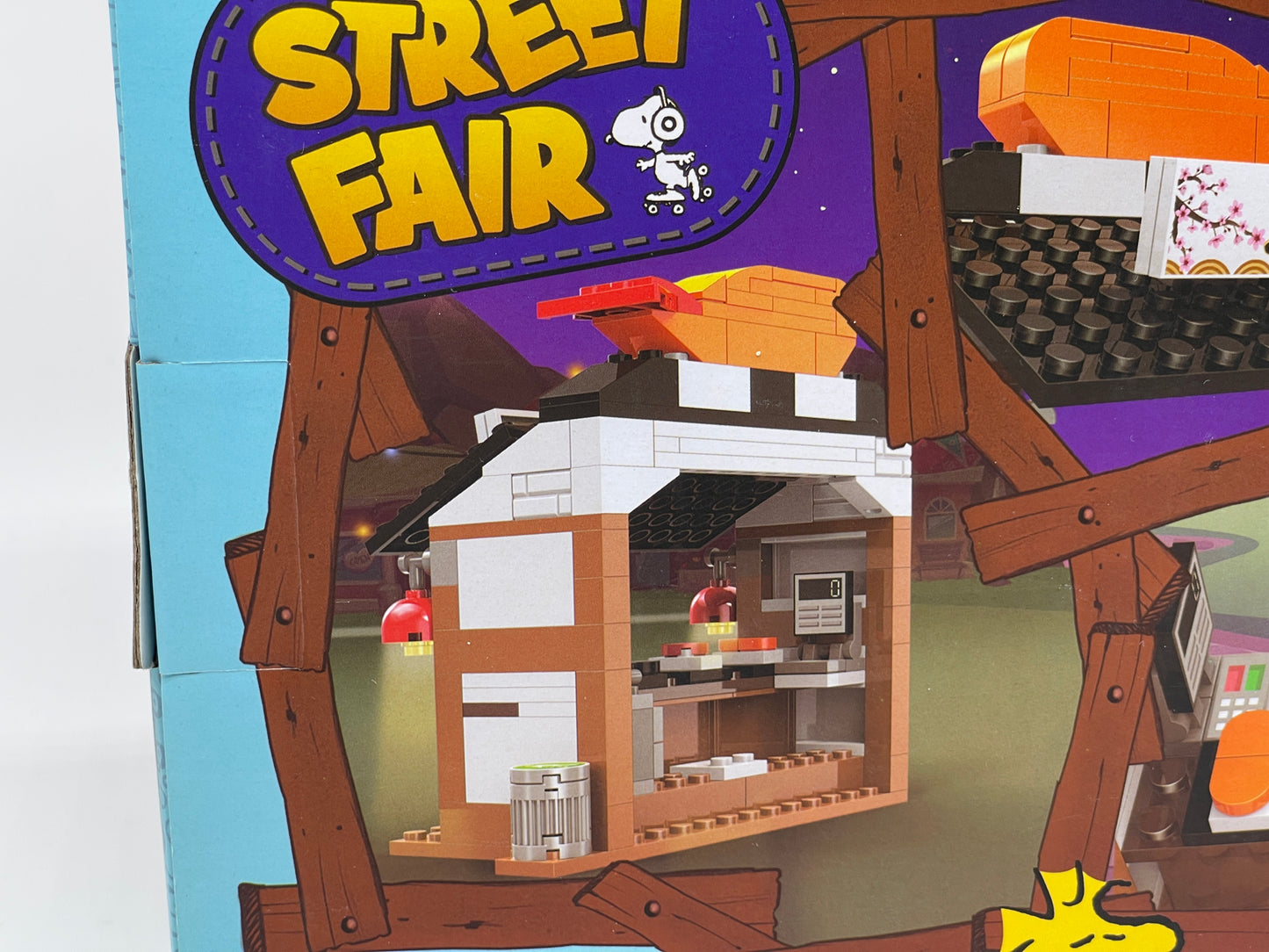 MINISO Japan "Peanuts Sushi Bar" Street Fair Building Blocks Linoos 140 Teile
